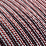 Super reflective paracord 50/50, Cherry Stripes #RSt061