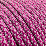 Super reflective paracord 50/50, Neon Pitaya Leopard #RL059