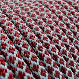Super reflective paracord 50/50, Cherry Diamond #RD061