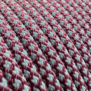 Super reflective paracord 50/50, Burgundy Snake #RS004
