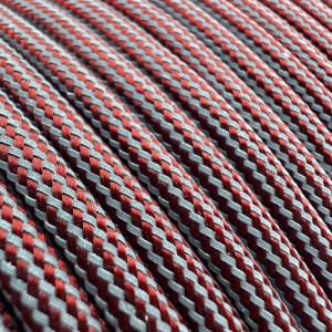 Super reflective paracord 50/50, Cherry Stripes #RSt061