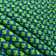 Neon green Blue diamond #697